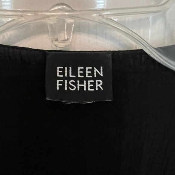 Eileen Fisher large black rayon and silk unlined jacket - Picture 6 of 9